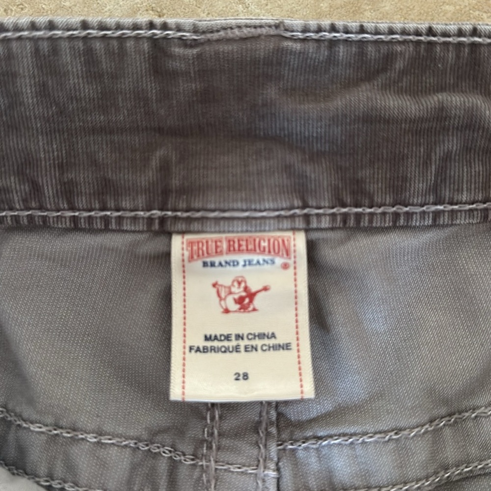 True Religion Gray Corduroy Jeans - Picture 4 of 7